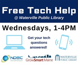 CANCELLED - Free Tech Help @ Waterville Public Library